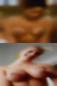 Nude woman beat man.